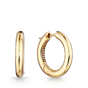 Серьги Конго из серебра с золочением