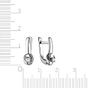 Серьги из белого золота с бриллиантами