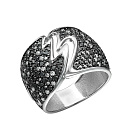 Кольцо из белого золота с бриллиантами