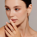 Кольцо из красного золота с бриллиантами