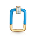 Подвеска из красного золота с топазом, эмалью