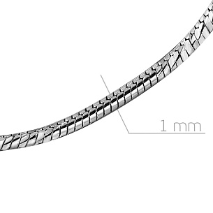 Цепь декоративная из серебра