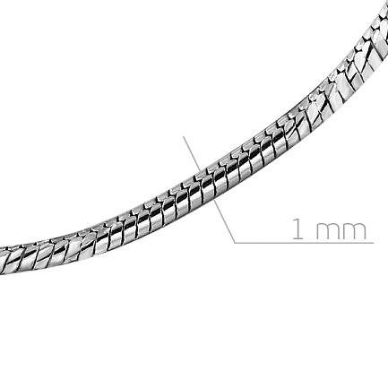 Цепь декоративная из серебра
