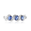 Кольцо из белого золота с бриллиантами