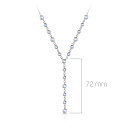 Колье из серебра с фианитом