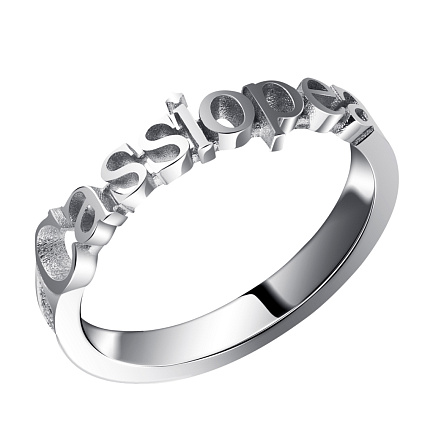 Кольцо из белого золота с бриллиантами