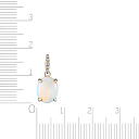 Подвеска из желтого золота с бриллиантами, опалом