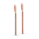 Серьги с английским замком из красного золота с бриллиантами