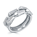 Кольцо из белого золота с бриллиантами