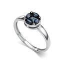 Кольцо из белого золота с сапфирами