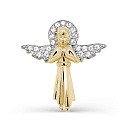 Крест из серебра с фианитами