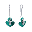 Серьги из серебра с эмалью