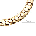 Браслет декоративный из желтого золота