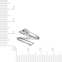 Кольцо из белого золота с бриллиантом