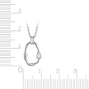 Колье из серебра с фианитом