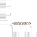 Кольцо из красного золота с фианитом