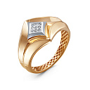 Кольцо из красного золота с бриллиантами