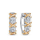 Серьги из белого золота с бриллиантами