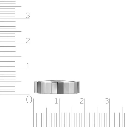 Кольцо обручальное из серебра