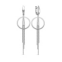 Серьги из белого золота с бриллиантами