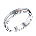 Кольцо из серебра с бриллиантами