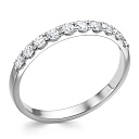 Кольцо из белого золота с бриллиантами