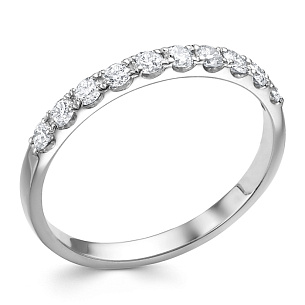 Кольцо из белого золота с бриллиантом