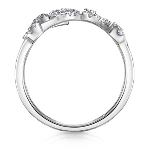 Кольцо из серебра с фианитом