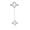 Кольцо из серебра с фианитом