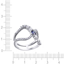 Кольцо из серебра с фианитом