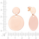 Серьги из красного золота