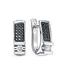 Серьги из белого золота с бриллиантами