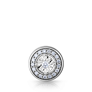 Подвеска из белого золота с бриллиантами