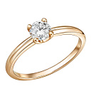 Кольцо из золота с бриллиантом