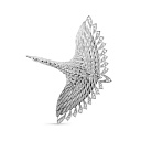 Брошь из серебра с фианитами