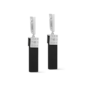 Серьги с английским замком из серебра