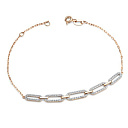 Браслет из красного золота с бриллиантами