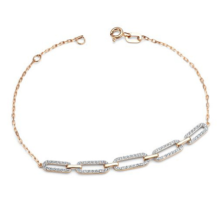 Браслет из красного золота с бриллиантами