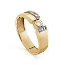 Кольцо из желтого золота с бриллиантами