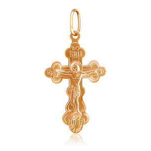 Крест из красного золота