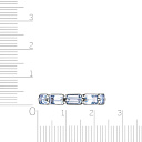 Кольцо из белого золота с топазами