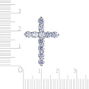 Подвеска из серебра с фианитом