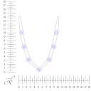Колье из белого золота с бриллиантами