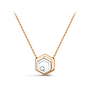 Колье из красного золота с бриллиантом