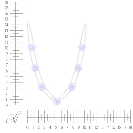 Колье из белого золота с бриллиантами