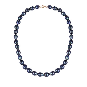 Бусы из красного золота с жемчугом