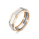 Кольцо из красного золота с бриллиантами