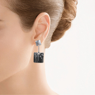 Пусеты из серебра