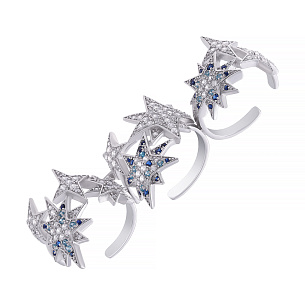 Кольцо из серебра с фианитом