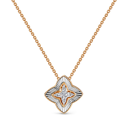 Колье из красного золота с бриллиантами